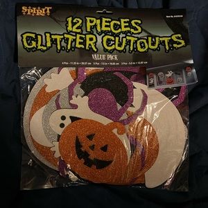 👻Halloween Glitter Cutout Decorations